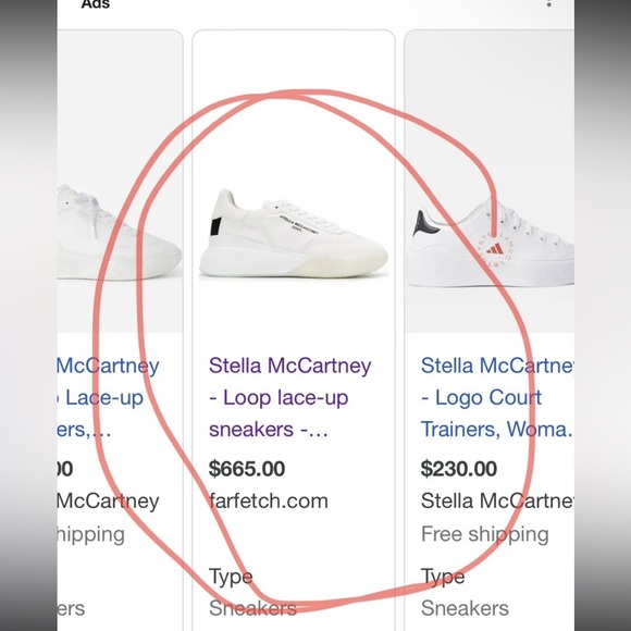 Stella McCartney Loop Logo Panelled Sneakers IT40 US10 - Picture 7 of 9